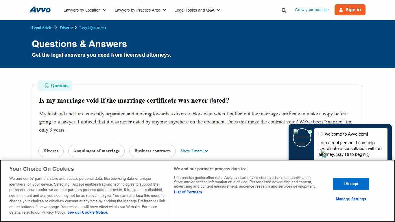 Is my marriage void if the marriage certificate was never dated? - Legal Answers